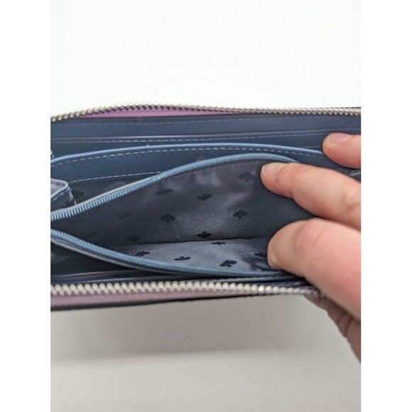 Kate Spade Cameron Zip Around Wallet Continental Saffiano Leather Lavender NWOT - Picture 7 of 9
